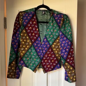 Emanuel Ungaro Multicolor Floral Blazer